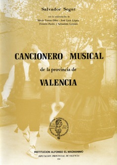 Cancionero musical de la provincia de Valencia